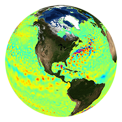 Globe icon representing Ocean Surface Topography